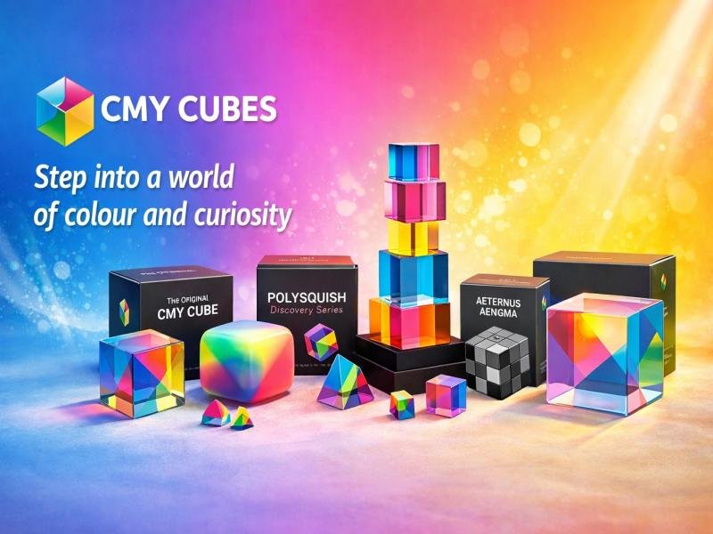 CMY Cubes Color Changing Cube Guide STEM Educational Toy Sensory Learning Tool